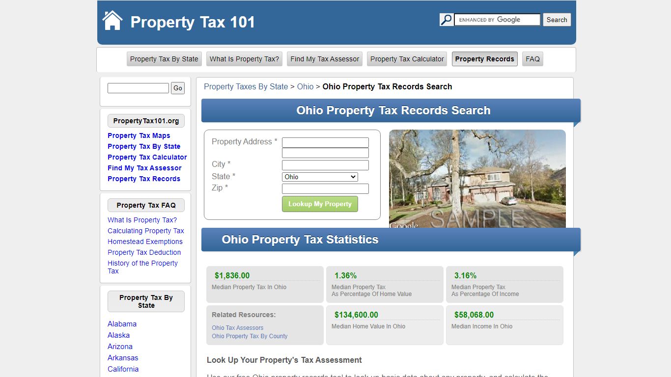 Ohio Property Tax Records